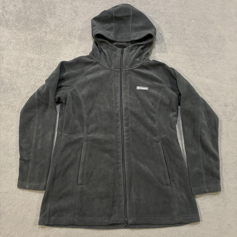 Columbia Benton Springs II Charcoal Hoodie Full Zip Fleece Jacket Men's Size XL